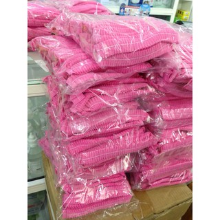 Combo 500 mũ phẫu thuật con sâu màu hồng