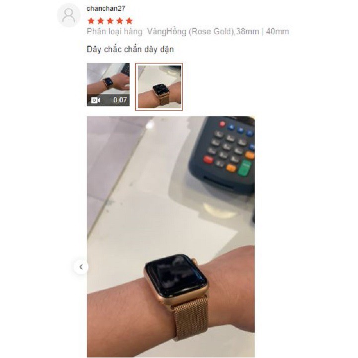 Dây Đeo Apple Watch Thép Không Gỉ - Khóa Nam Châm dành cho Apple Watch Series 6/5/4/3/2/1