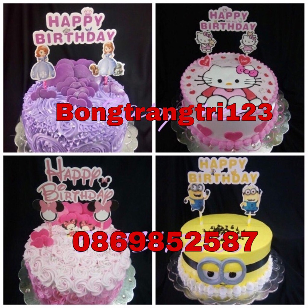 Topper Cắm Bánh Kem