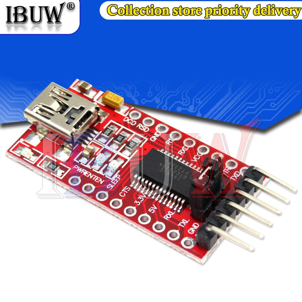 1 Mô Đun Chuyển Đổi FT232RL FTDI USB 3.3V 5.5V Sang TTL Serial FT232 Mini Port Mini Port