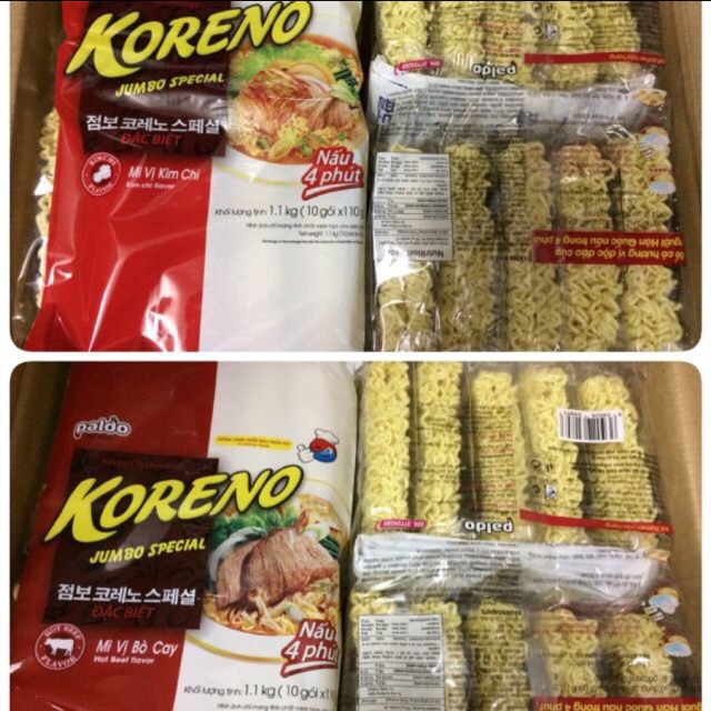 [ LẺ] 1 gói mỳ koreno Hàn quốc sợi to dai siêu ngon