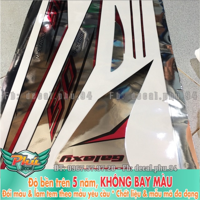 Tem rời Galaxy Chrome Y15ZR Hồng Bạc  -1