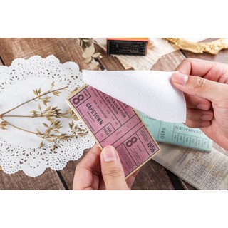 Giấy note travel ticket cổ
