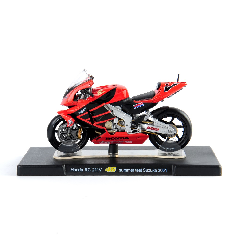 Mô hình xe tỉ lệ 1:18 LEO 46# Honda RC211V 46# Suzuka 2001 model