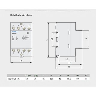 Khởi động từ 1 pha CHINT NCH8