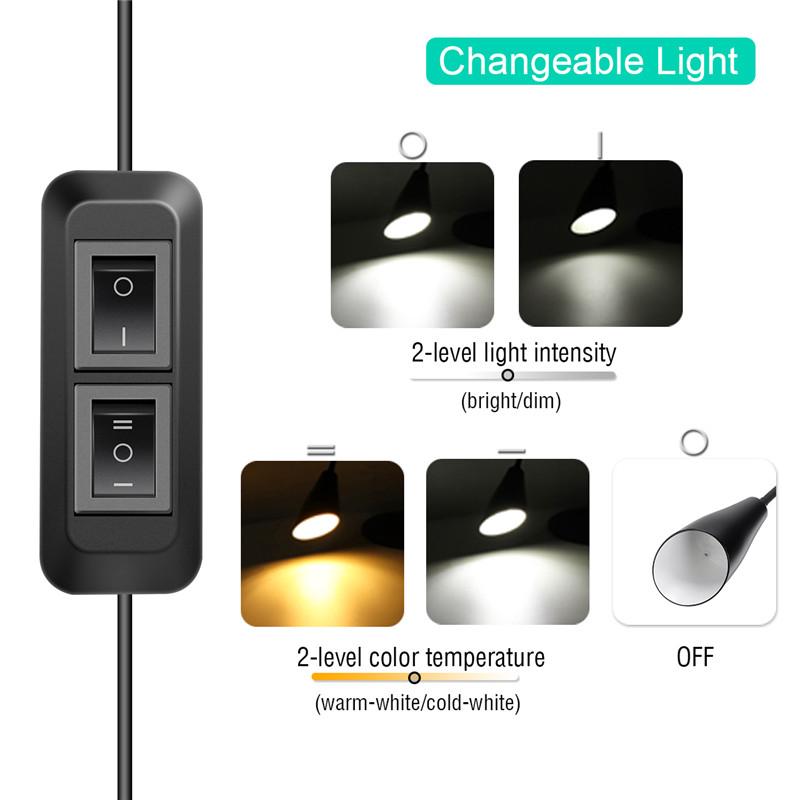 USB 3-In-1 Adjustable LED Floor Lamp Light Modern Standing Reading with Flexible