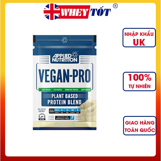 SỮA TĂNG CƠ THỰC VẬT APPLIED NUTRITION VEGAN PRO SAMPLE 1 LẦN DÙNG