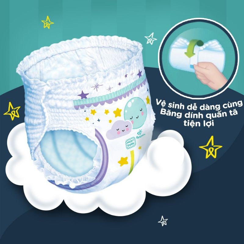 Combo 4 Bịch Tã quần ban đêm Pampers XL26/L30