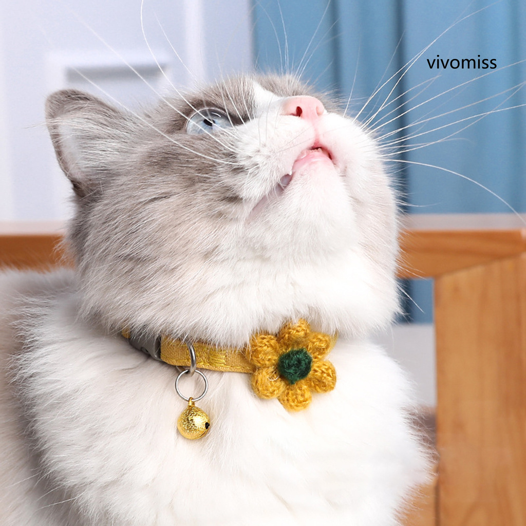 Vòng Đeo Cổ Gắn Hoa Xinh Xắn Cho Thú Cưng
