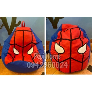Set vỏ ghế lười hạt xốp hình Spider Man