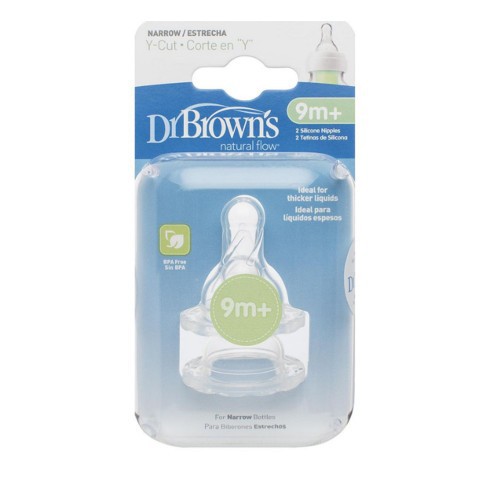 Dr Brown 's Hẹp Bằng Silicone 2 Miếng Dán Núm Vú Giả