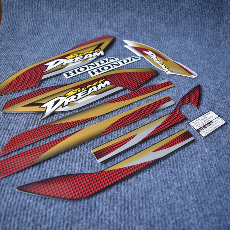 [CHUẨN TEM THÁI] BỘ TEM 3 LỚP HÀNG XỊN CHO SUPER DREAM ĐỜI 2004