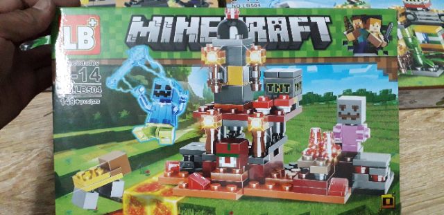Lắp ráp Lego Minecraff LB504 có từ 143 chi tiết bằng nhựa rất đẹp