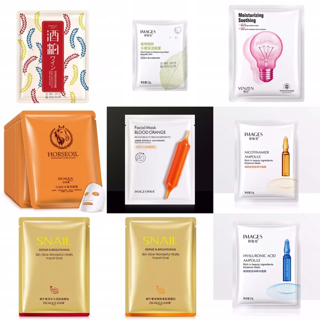Combo Mix Mặt nạ Cao cấp bioaqua - images cấp ẩm | BigBuy360 - bigbuy360.vn