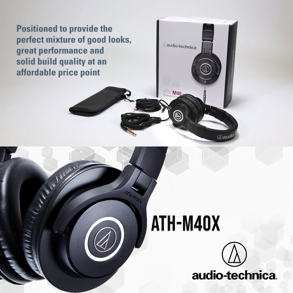 Audio Technica ATH-M40X - Tai Nghe Kiểm Âm Cho Studio