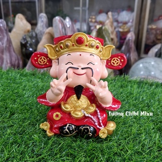 Tượng chibi Thần Tài vui vẻ 13cm