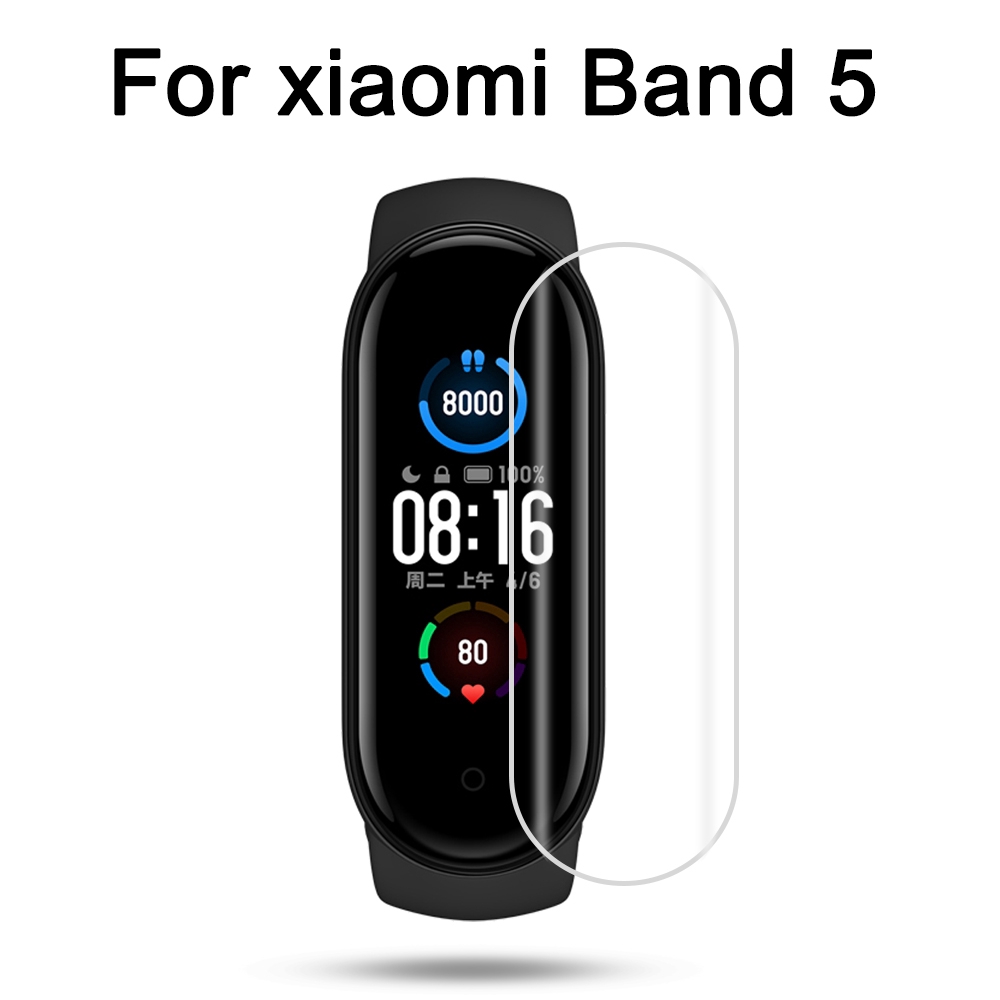 Set 3 miếng dán TPU bảo vệ màn hình dành cho vòng đeo tay thông minh Xiaomi Mi Band 5