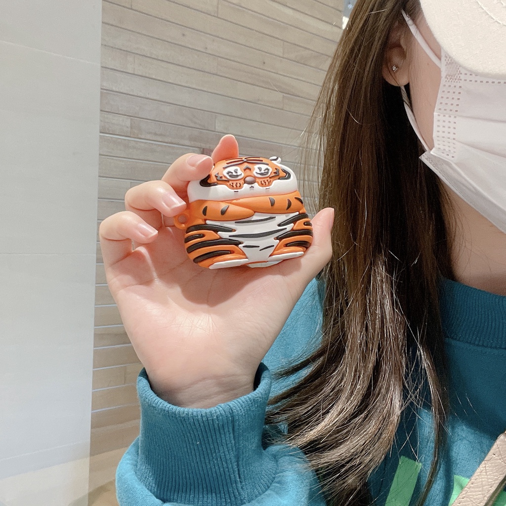 Various Tiger Style Silicone Earphone Cases compatible AirPods3 case for compatible AirPods(3rd ) Silicone Earphone Cases 2021 New compatible AirPods3 Earphone Cases for compatible AirPodsPro case compatible AirPods2gen case