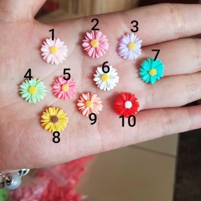 4 bông Cúc Họa Mi size nhỏ 13mm