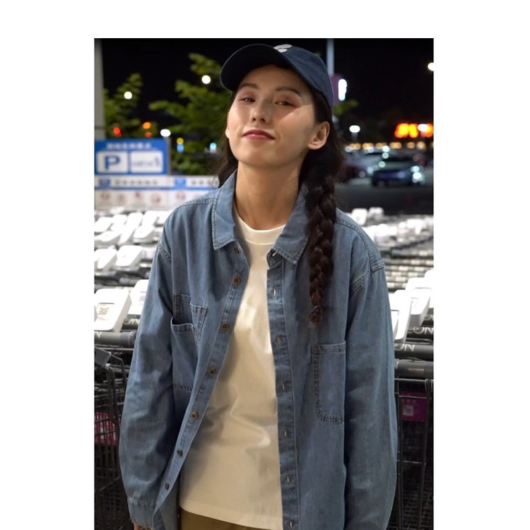 Áo Bò Denim Áo Sơ Mi Jean Dài Tay Đủ Size Nam Nữ Chống Nắng, Dễ Mặc, Đi Chơi Đi Làm Thoải Mái Hình Ảnh + Video