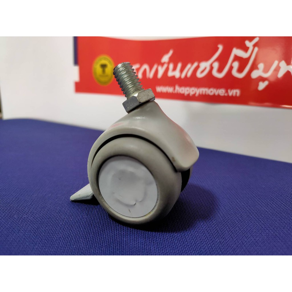 Bộ 4 bánh xe nội thất cao cấp - Cọc Vít Xoay Có Khóa Happy Move Thái Lan (màu xám) | BigBuy360 - bigbuy360.vn