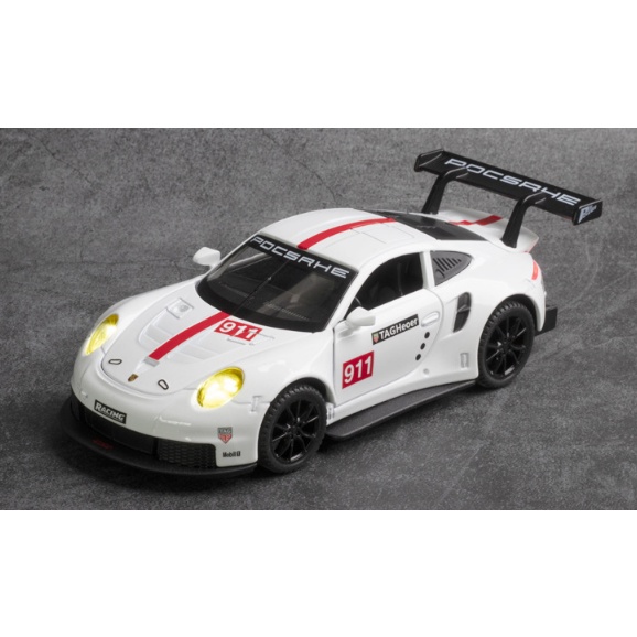 Đồ chơi Xe mô hình cao cấp chất liệu hợp kim Porsche 911RSR tỉ lệ 1:32, quà tặng, trang trí, sưu tầm