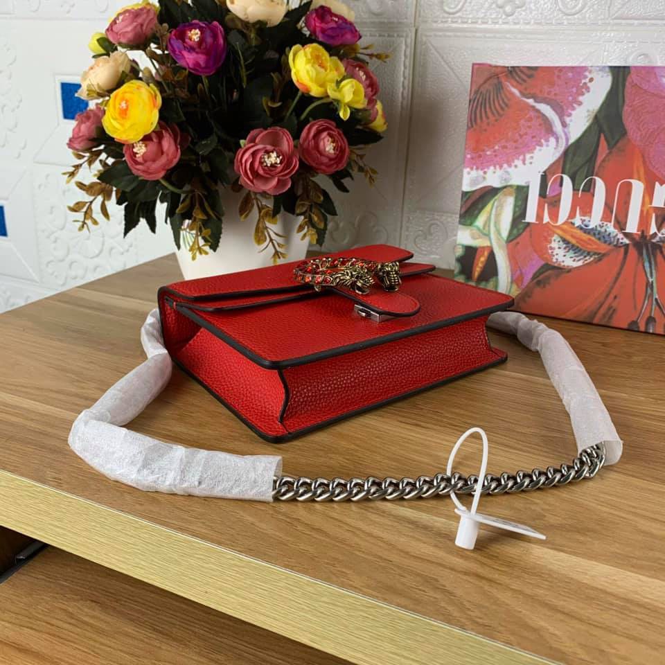 Túi xách Gucci Dionysus đầu rồng màu đỏ size mini 20cm