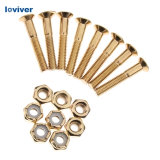 [Loviver] Loviver 8 Bộ 1.1inch Ván Trượt Ván Trượt Xe Tải Gắn Phần Cứng Vít Bộ Bu Lông