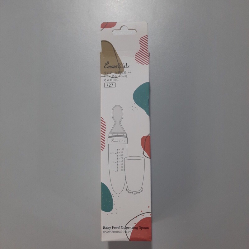 Bình thìa ăn dặm silicon Emma kids cho bé