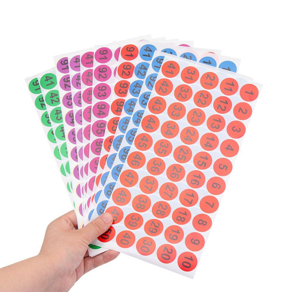 Set 10 Tấm Sticker Đánh Dấu Số Dán Trang Trí Thủ Công