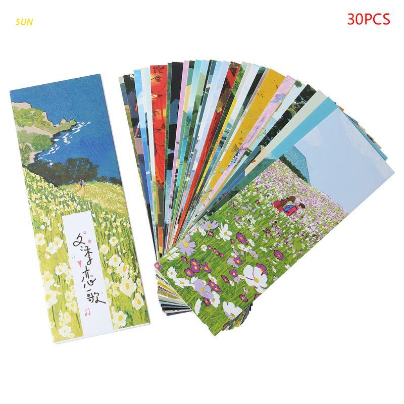 Set 30 thẻ đánh dấu trang sách tiện dụng cho trường học