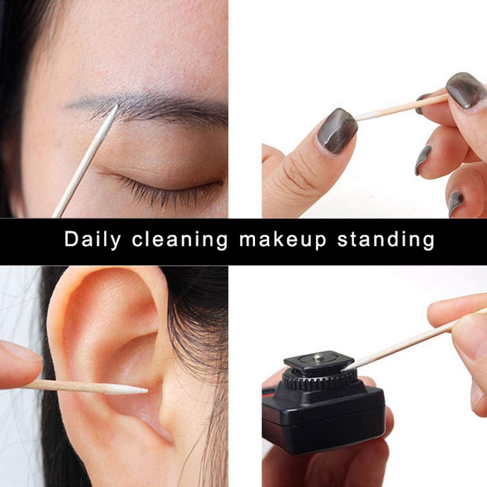 [Hàng mới về] Bộ 200 tăm bông cotton dùng một lần trang điểm làm đẹp tiện lợi