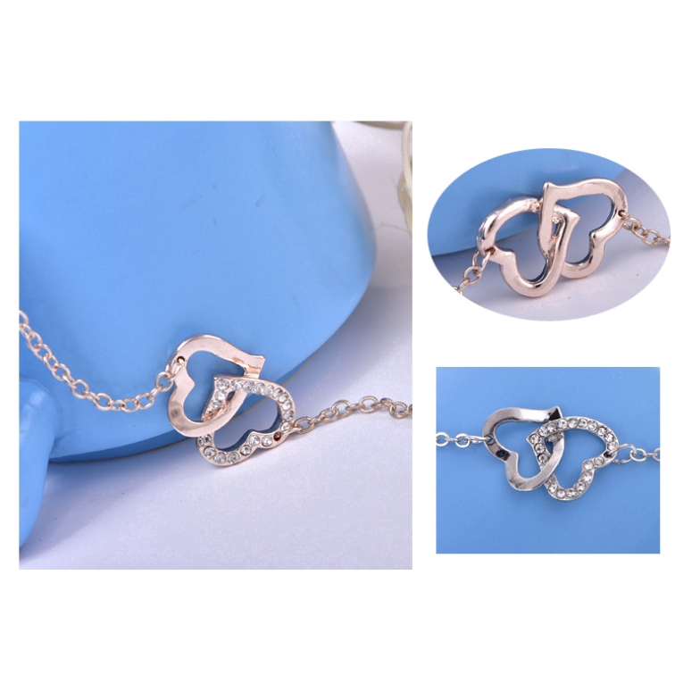 Vòng tay đính đá dễ thương phong cách Hàn Quốc