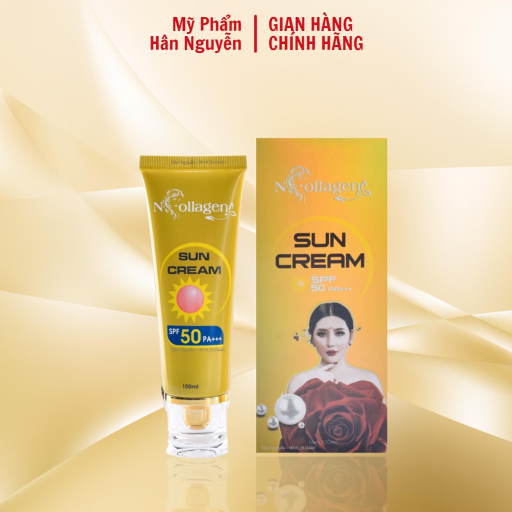 Kem chống nắng và dưỡng trắng da Ncollagen Hân Nguyễn 100ml 8938526572041