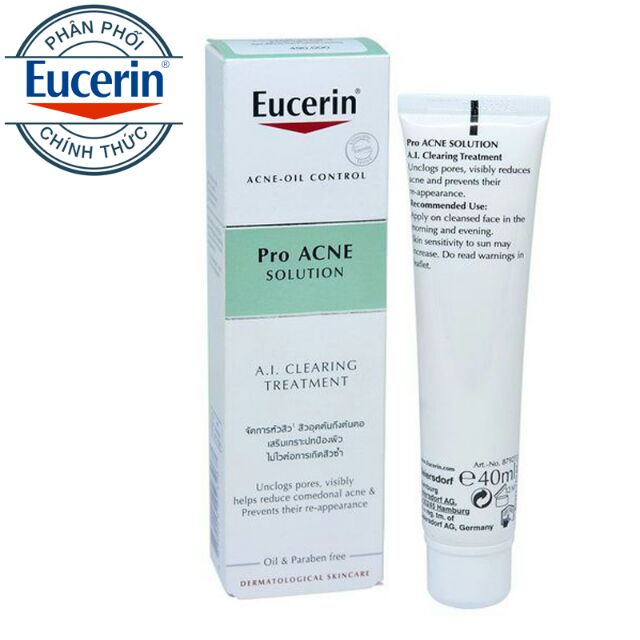 Gel giảm mụn  - EUCERIN ProAcne Solution AI Clearing Treatment 40ml