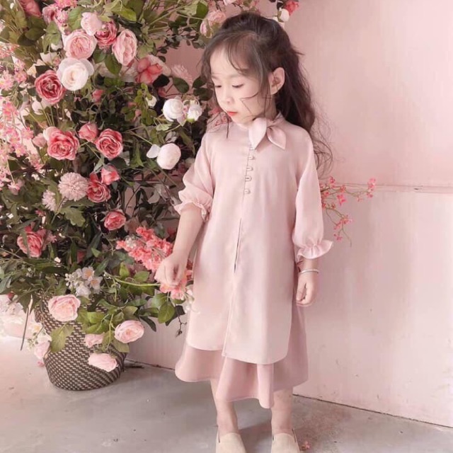 Áo Dài Diện Tết Cho Bé