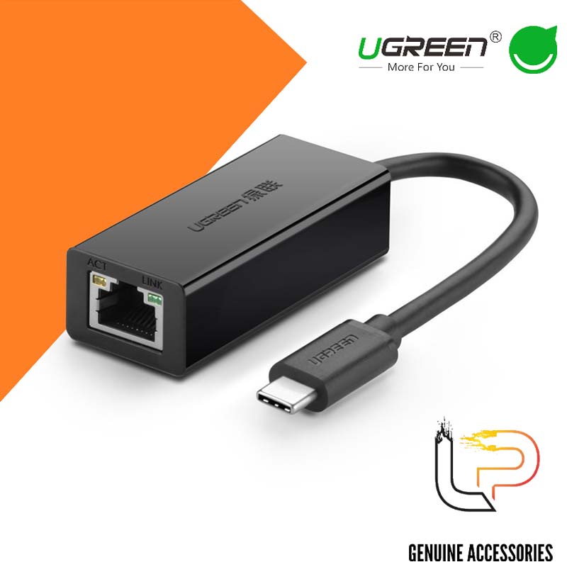 Cáp chuyển USB Type C sang LAN 10/100 Mbps Ethernet dài 40CM UGREEN 30287