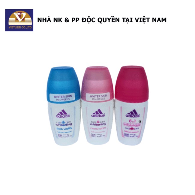 Lăn Khử Mùi Nữ Ngăn Mồ Hôi Adidas Clearly White 40ml