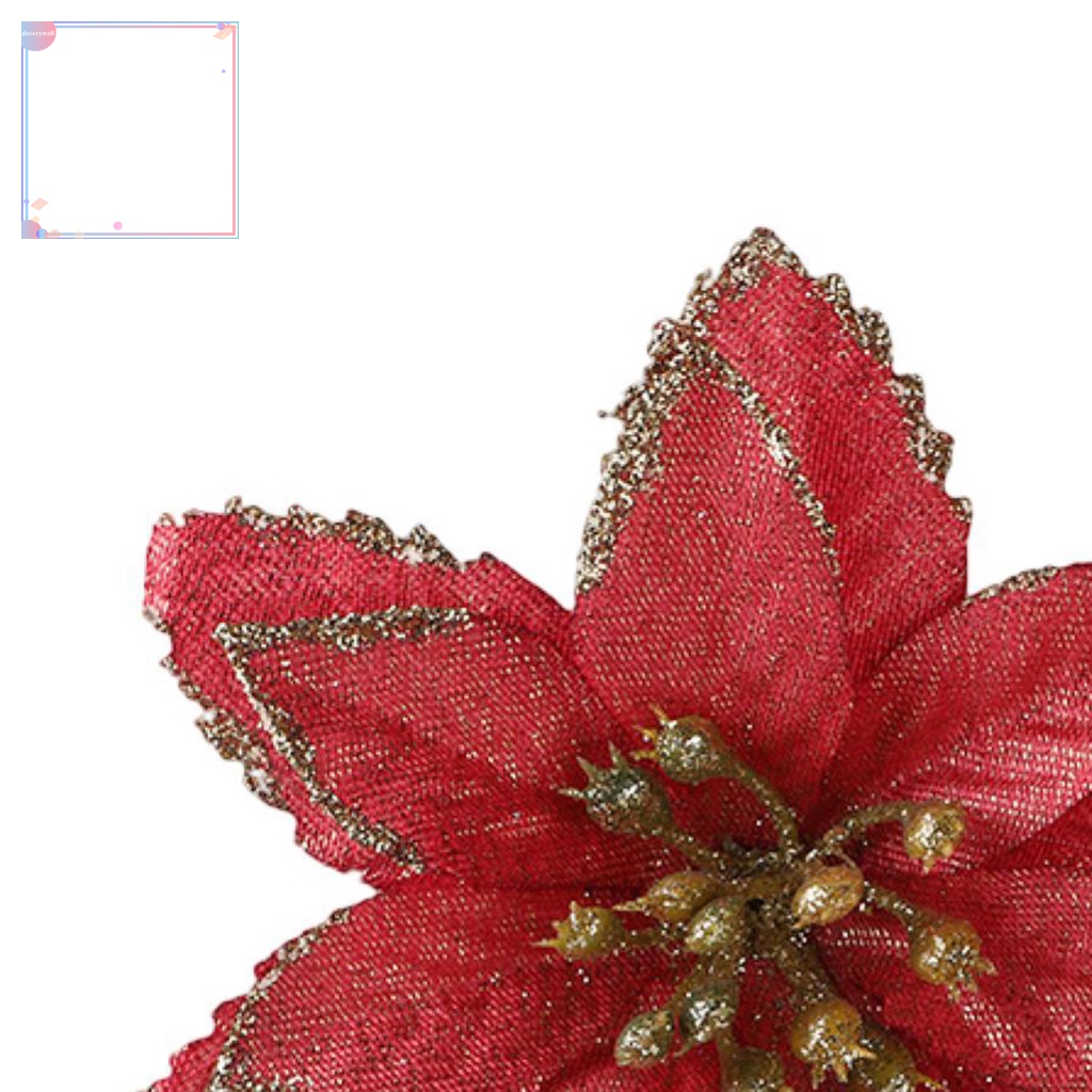 Bộ 10 Bông Hoa Giả Màu Sắc Tươi Sáng Dùng Trang Trí