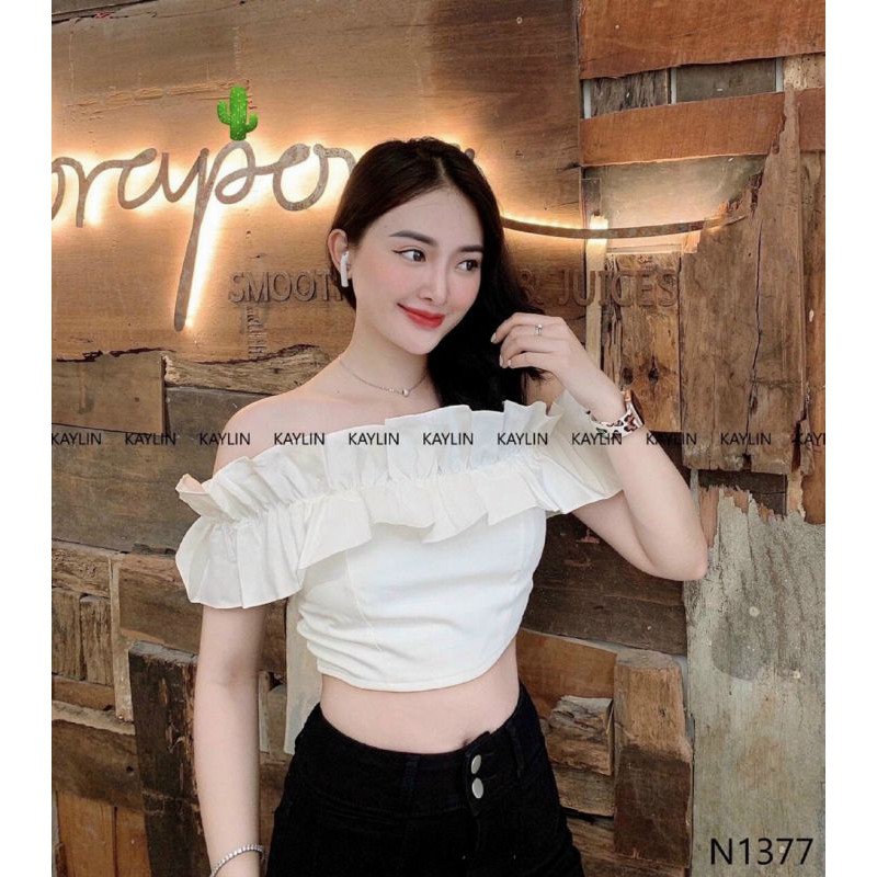 ÁO BẸT VAI BÈO CHẤT KATE HÀN SIÊU HÓT