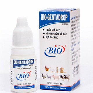 Thuốc nhỏ mắt Bi-O Genta Drop dành cho chó mèo