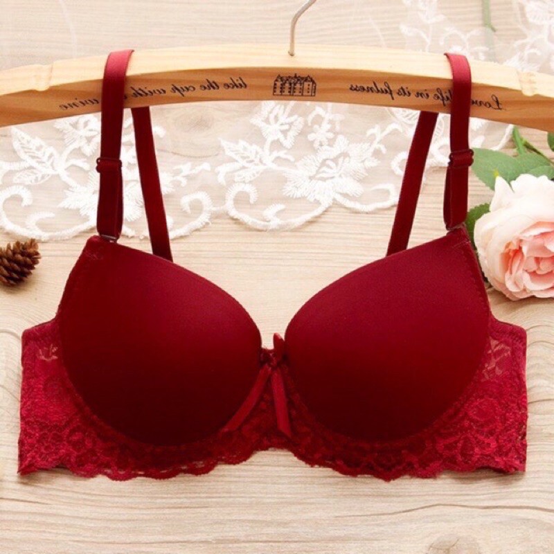 Áo Lót Đệm Dày Nâng Ngực Phối Ren 915