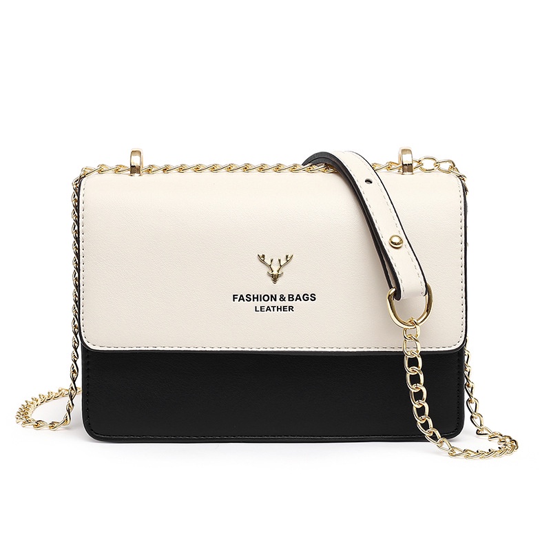 Túi Đeo Chéo Dáng Vuông Nhỏ Phối Màu Thời Trang Cho Nữ