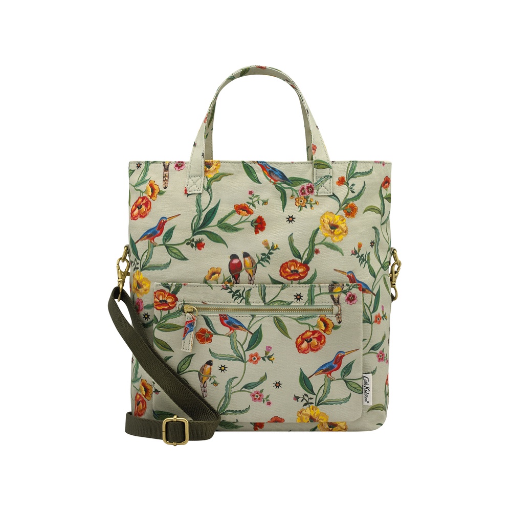 Cath Kidston - Túi đeo chéo 2 mặt/Reversible Cross Body - Summer Birds - Green -1048728