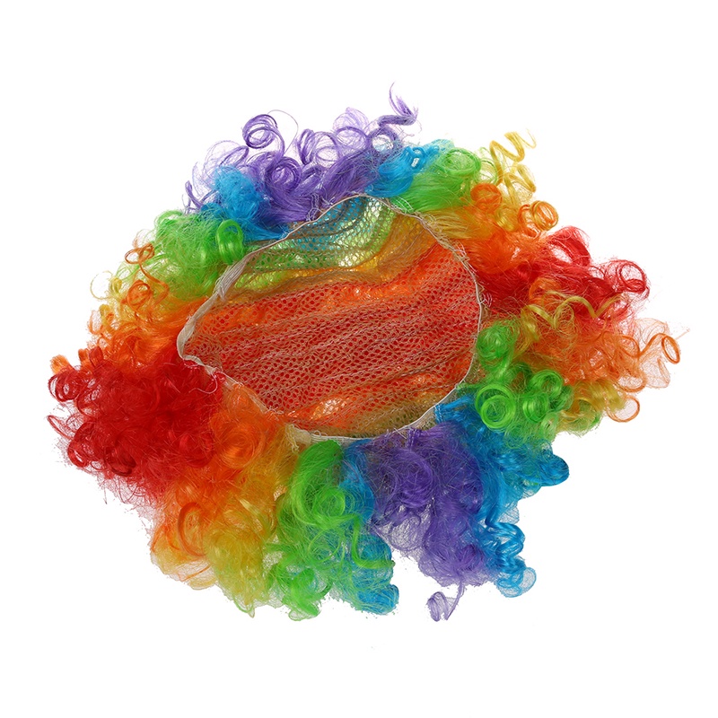 Mũi Chú Hề Kèm Tóc Giả Nhiều Màu Hóa Trang Halloween