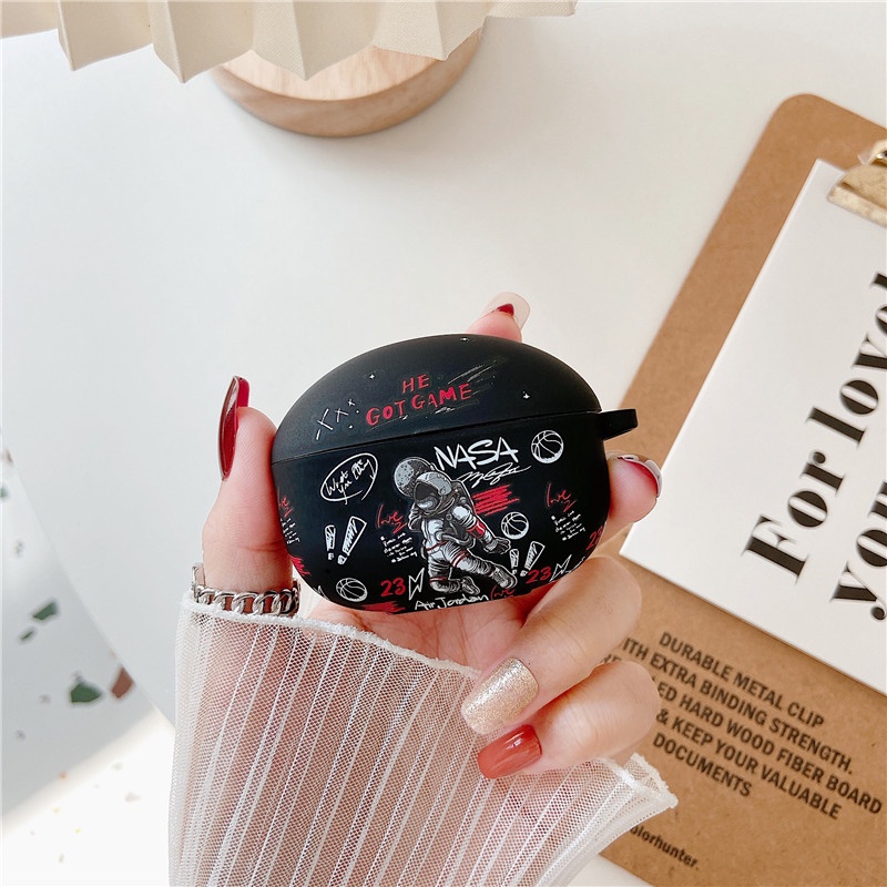 Sẵn Sàng! Vỏ Bảo Vệ Hộp Sạc Tai Nghe OPPO Enco Air 2 Mềm Hình Phi Hành Gia Nasa