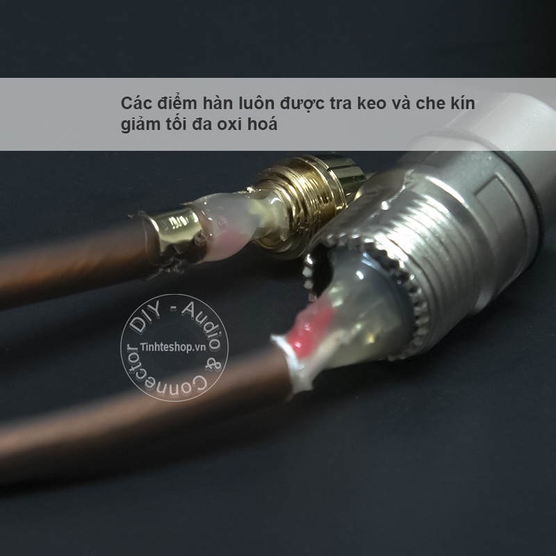Cáp XLR sang RCA DIY 0.5M đến 5M - RCA to XLR female cable 2 wire