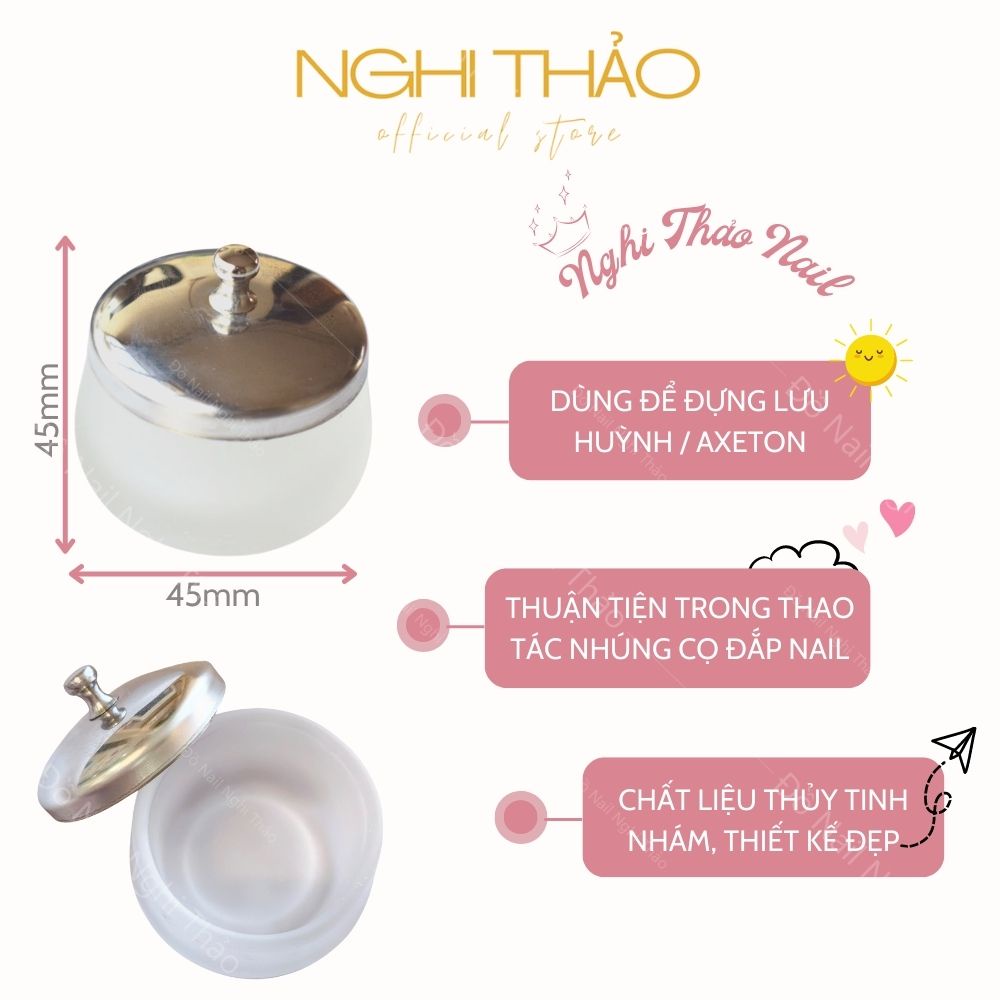 Hũ đựng lưu huỳnh NGHI THẢO 30ml