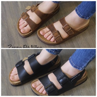 COMBO 2 ĐÔI SANDAL VÀ DÉP DA BÒ