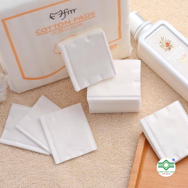 Bông tẩy trang 3 lớp Cotton Pads [Túi 222 miếng] loại 1 VT001-CP